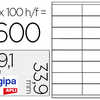 ATIQUETTE ADHASIVE APLI AGIPA IMPRIMANTE LASER COPIEUR 99.1X33.9MM COINS ARRONDIS BOÎTE 1600 UNITAS ATIQUETTE ADHASIVE APLI AGIPA IMPRIMANTE LASER COPIEUR 99.1X33.9MM COINS ARRONDIS BOÎTE 1600 UNITAS