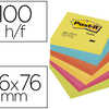 BLOC-NOTES POST-IT COULEURS AN ERGIQUES 76X76MM 100F REPOSITIONNABLES 5 COLORIS ASSORTIS 6 BLOCS BLOC-NOTES POST-IT COULEURS AN ERGIQUES 76X76MM 100F REPOSITIONNABLES 5 COLORIS ASSORTIS 6 BLOCS