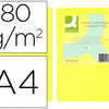 PAPIER COULEUR Q-CONNECT MULTI FONCTION A4 80G/M2 UNICOLORE JAUNE NAON RAMETTE 500 FEUILLES