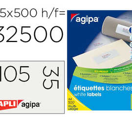 tiquette-adh-sive-apli-agipa-multi-usage-105x35mm-coins-droits-bo-te-8000-unit-s-500-feuilles