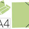 CHEMISE ELBA CARTE FORTE 4/10E 310G A4 210X297MM 3 RABATS ALASTIQUE COLORIS VERT