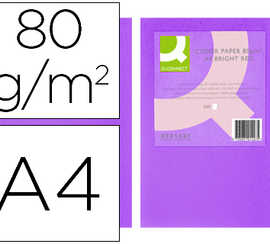papier-couleur-q-connect-multi-fonction-a4-80g-m2-unicolore-lilas-ramette-500-feuilles
