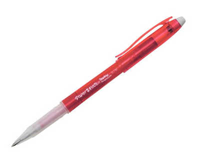 stylo-bille-paper-mate-replay-premium-encre-effacable-pointe-moyenne-0-7mm-coloris-rouge