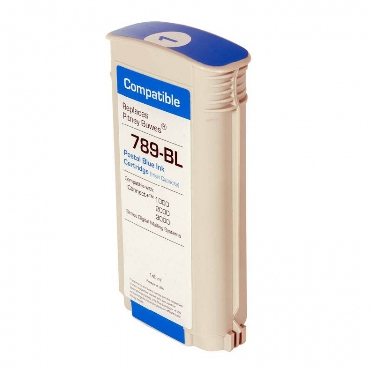 OEM Pitney Bowes 789-BL Blue Ink Cartridge For Connect+ And SendPro Series Postage Meters