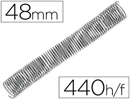 Spirale q-connect métallique relieur pas 5 1 120f calibre 1.2mm