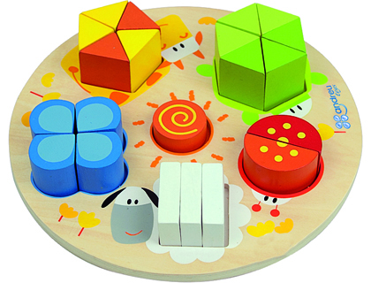 PUZZLE ANDREUTOYS EN BOIS CHUNKY NUM ERIC 21 PIÈ CES : PUZZLE ...